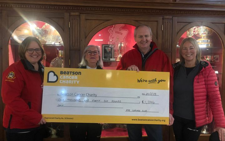 Beatson Cancer Charity - Cheque Presentation
