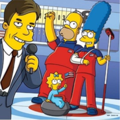 Simpsons Curling