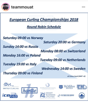 Mouat Schedule Euro 18