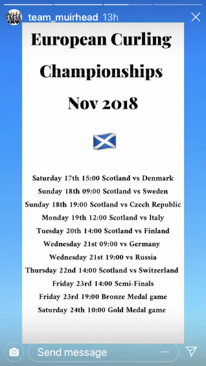 Muirhead Schedule Eur18