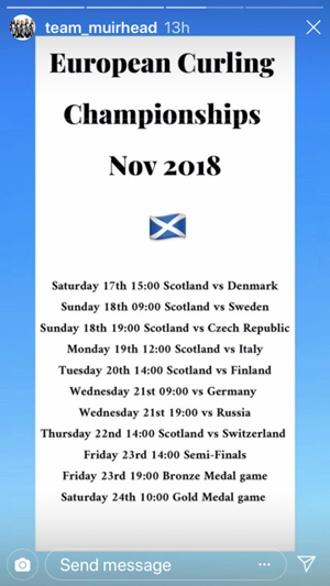 Muirhead Schedule Eur18