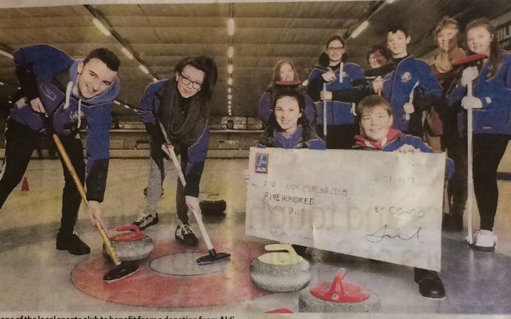 Ayr Juniors get funding from Aldi