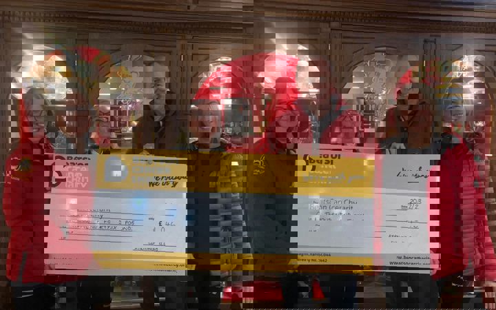 Beatson Cancer Charity - Cheque Presentation